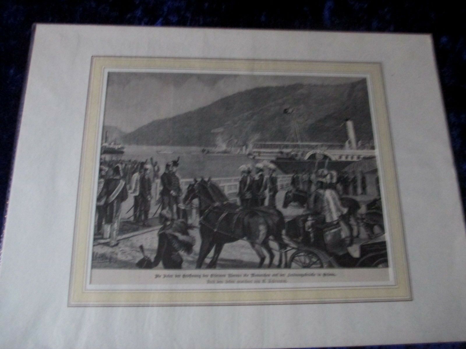 Die feier der Eröffnung des Eisernen Die Monarchen auf der Lanbungsbrüche um 1896 (1)