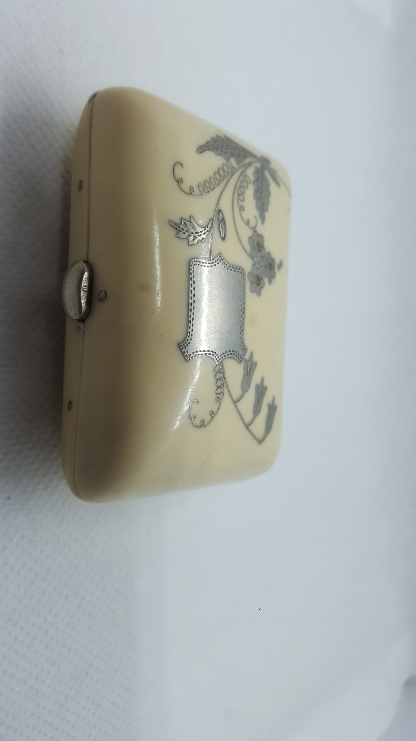 Antik Kleine Damen Tasche aus Perlmutt (4)