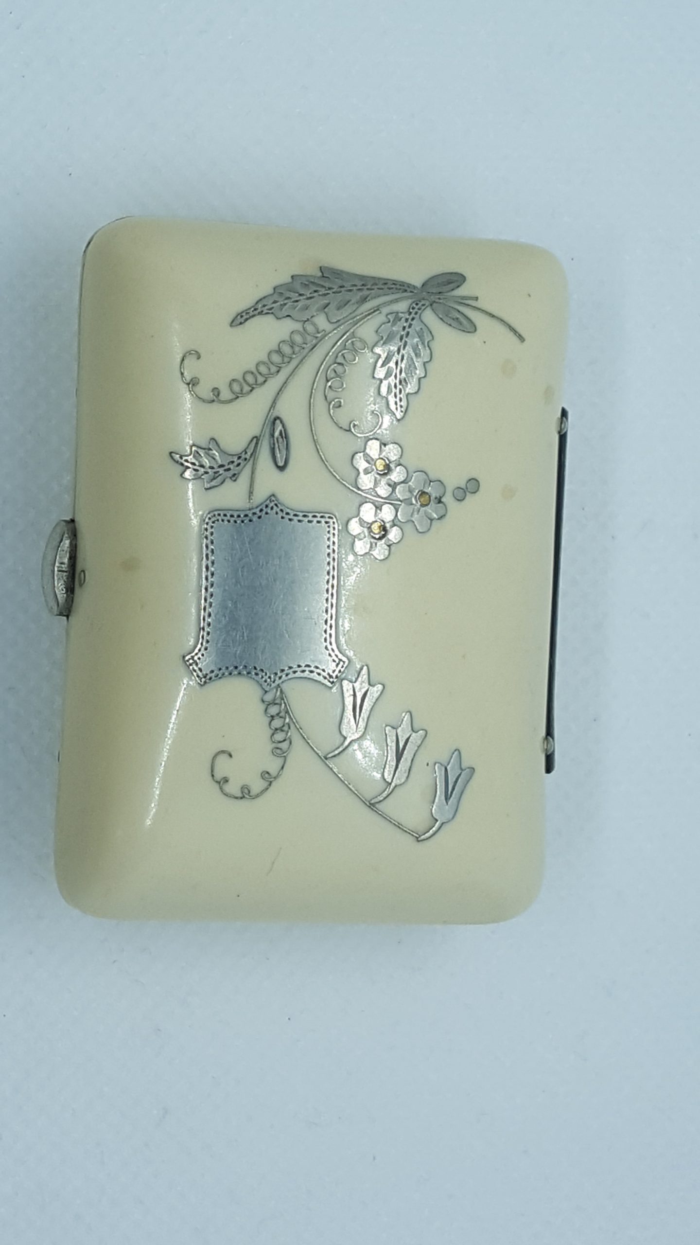 Antik Kleine Damen Tasche aus Perlmutt