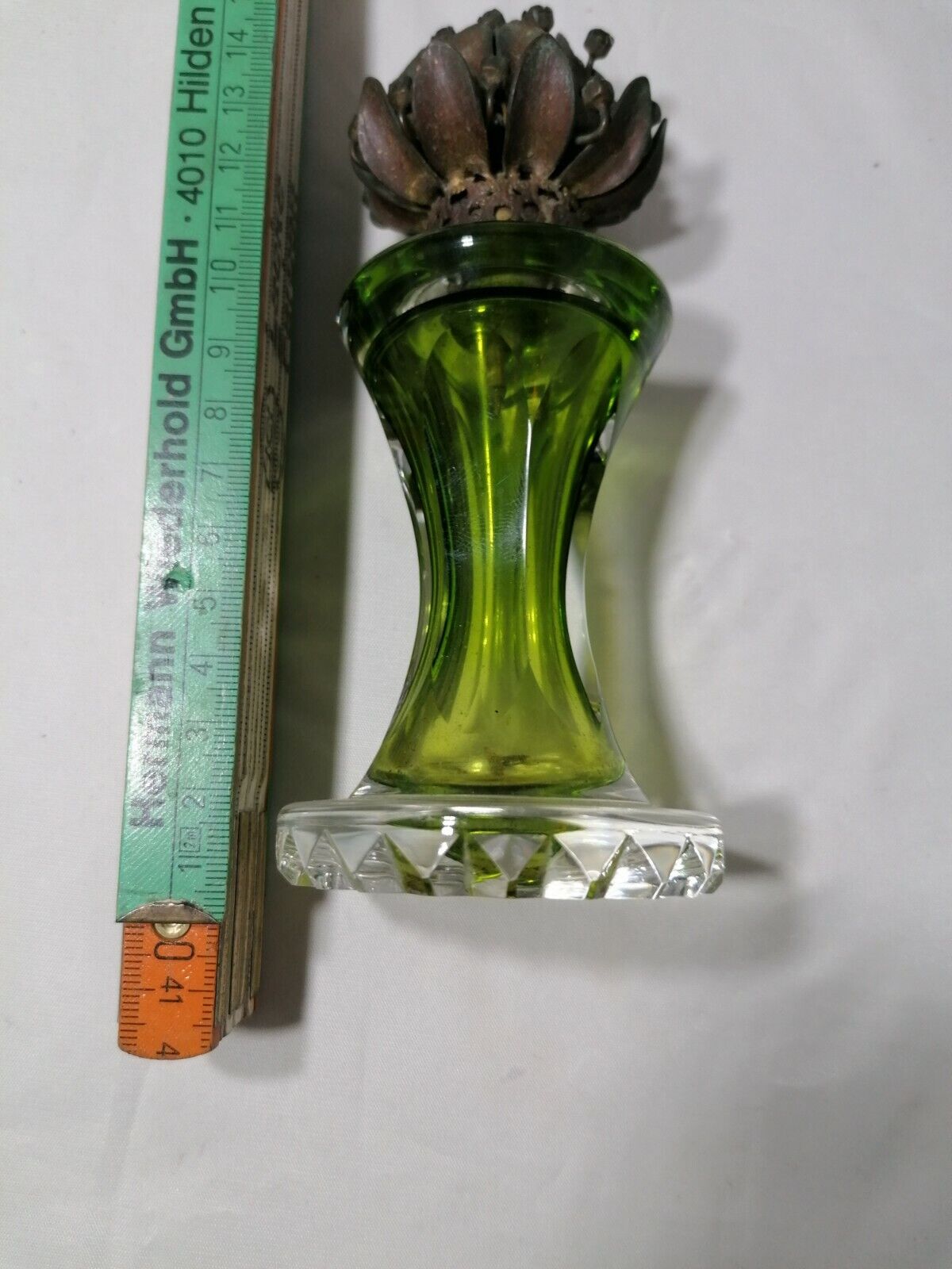 Antik Parfum Flakon Grün (2)