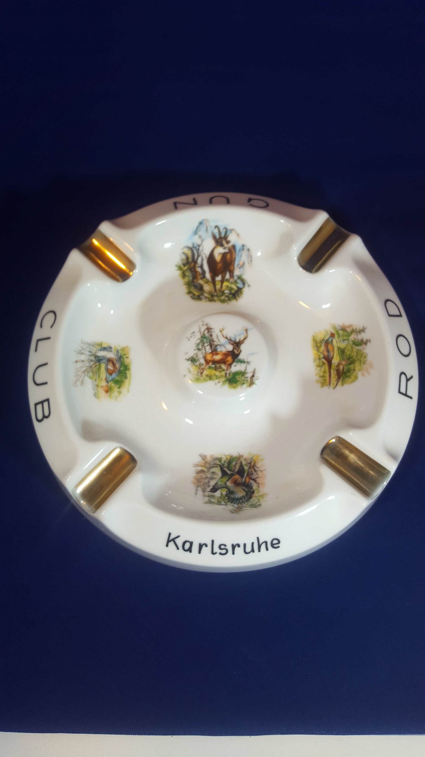 Aschenbecher Rod Gun Club Porzellan (6) Ankauf von Antiquitäten in Deutschland