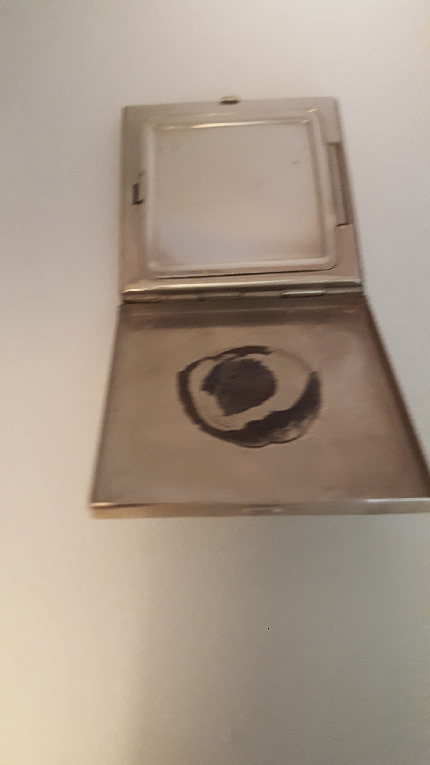 Handtaschen Schminkspiegel Silber Farbe (1)
