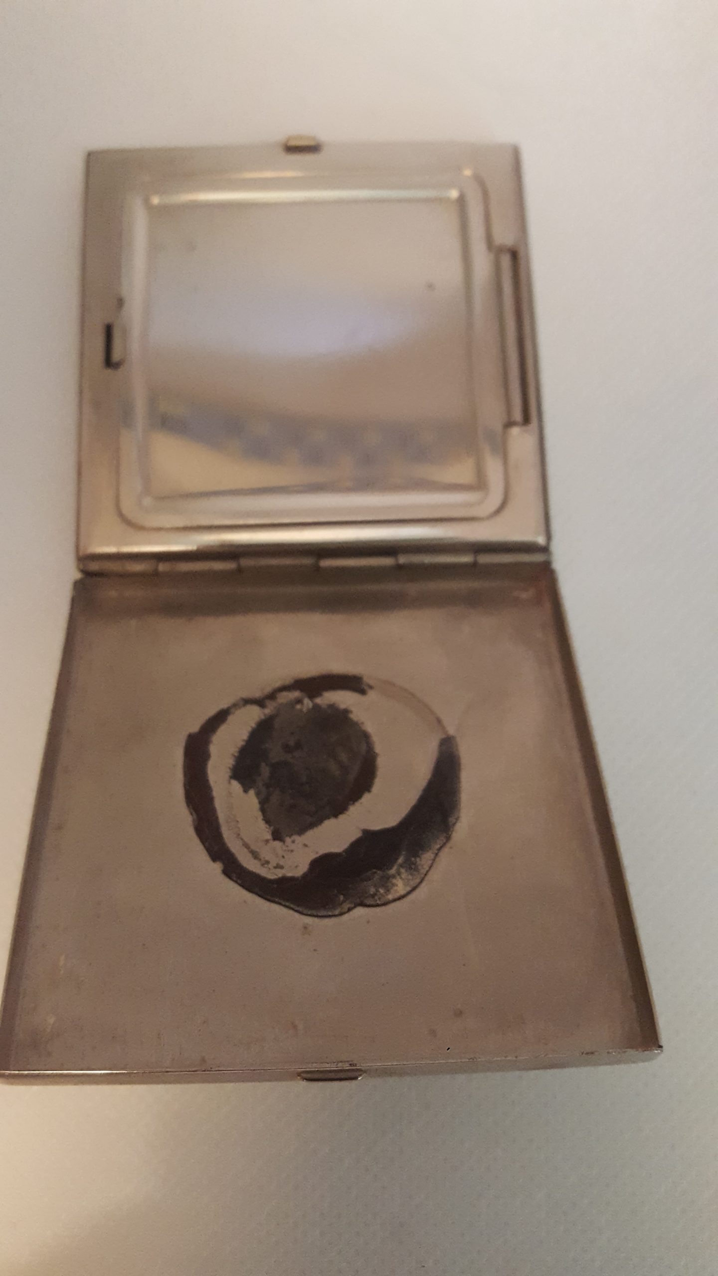 Handtaschen Schminkspiegel Silber Farbe (3)