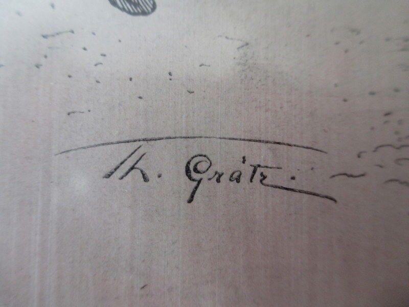 Lithographie Reklame in Kamerun von Grätz um 1880 (2)