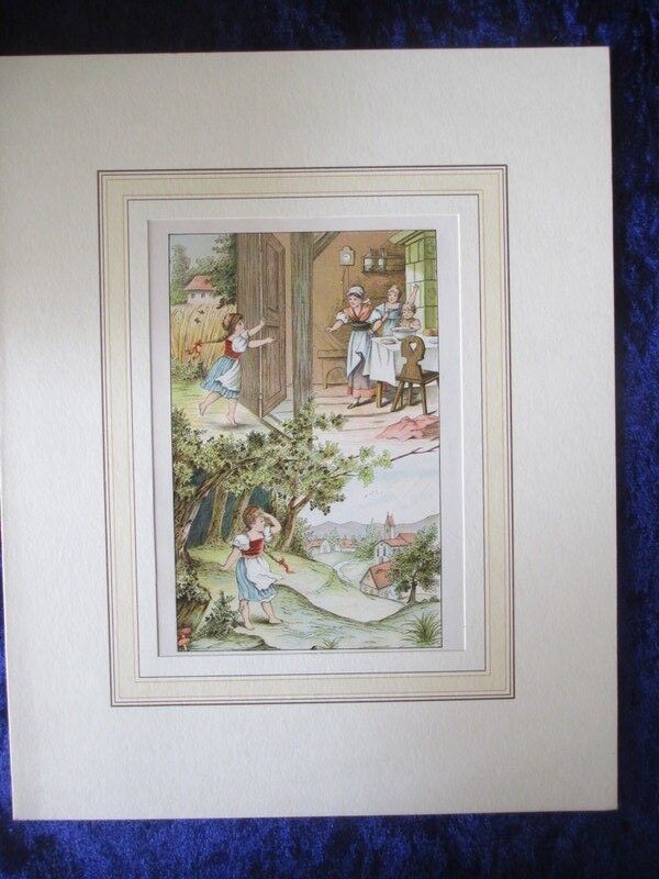 Lithographie Die Glückliche Mädchen Farbig (4)