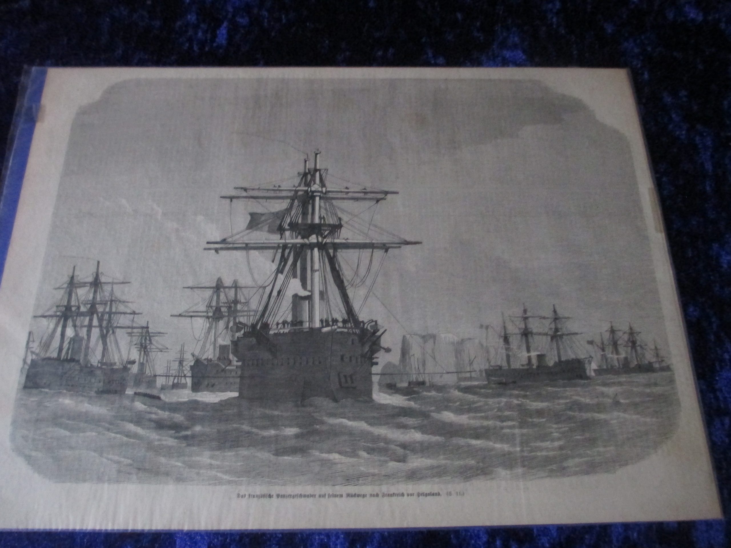 Das französische Panzergeschwader vor Helgoland um 1870 (2) Antiquitäten in Frankfurt
