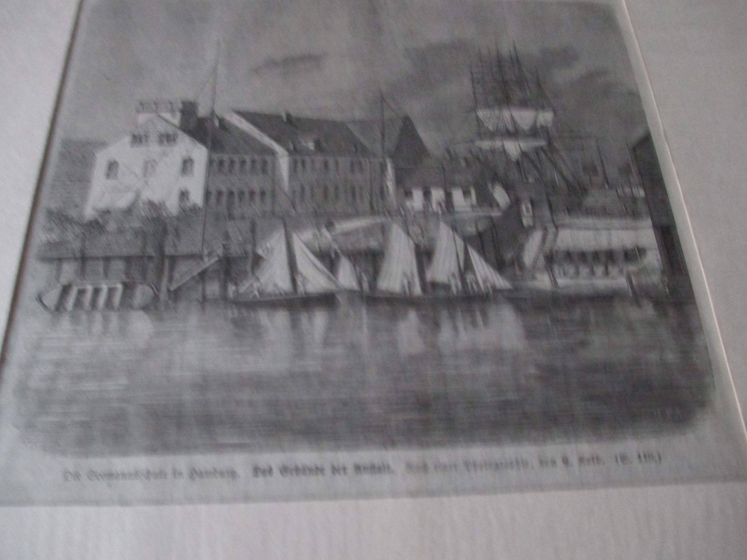 Die Seemannschule in Hamburg von Rolb um 1867 (4) Antiquitäten in Frankfurt