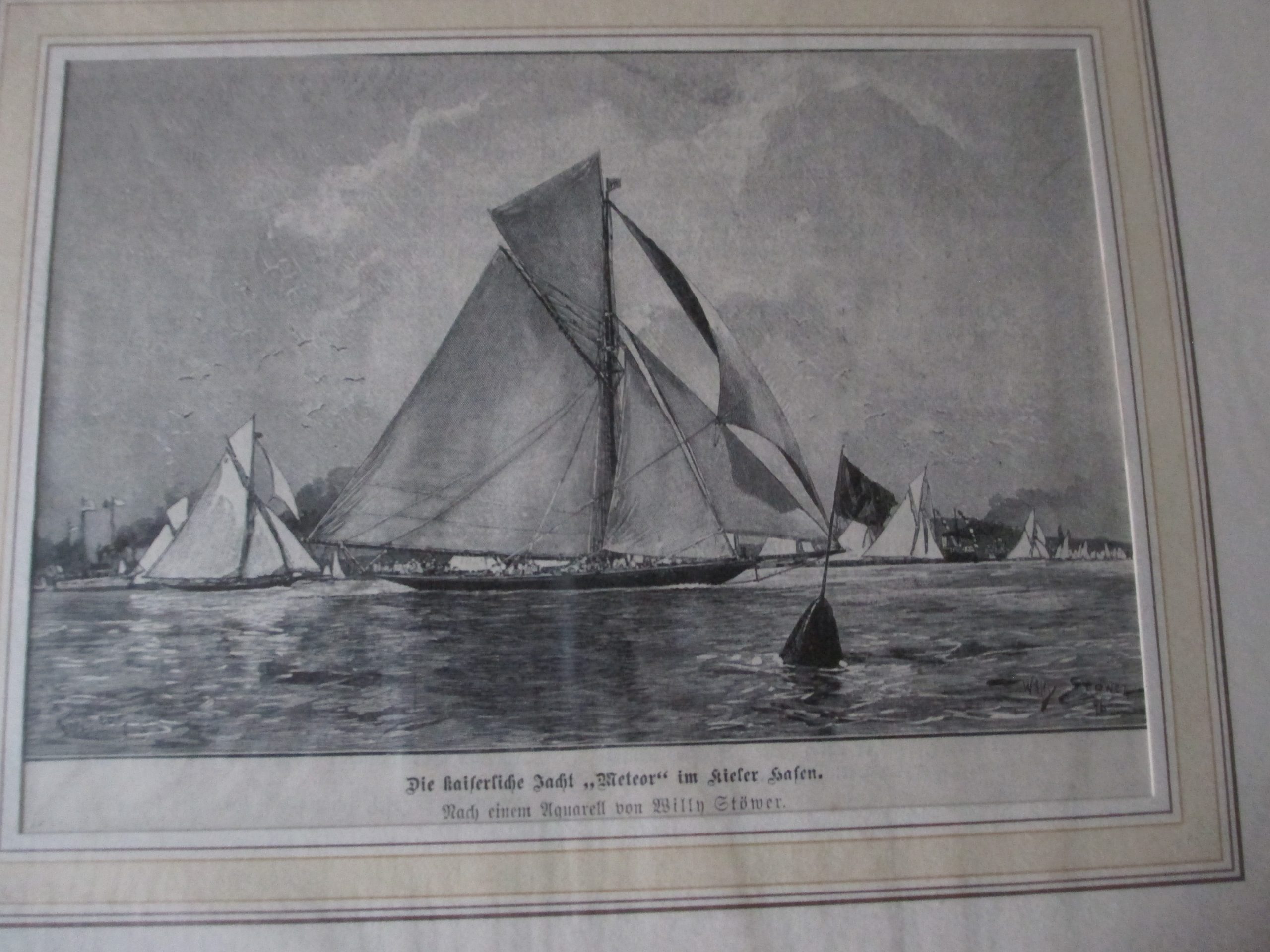 Die kaiserliche Jacht Meteor im Kieler Hafen um 189 (1)