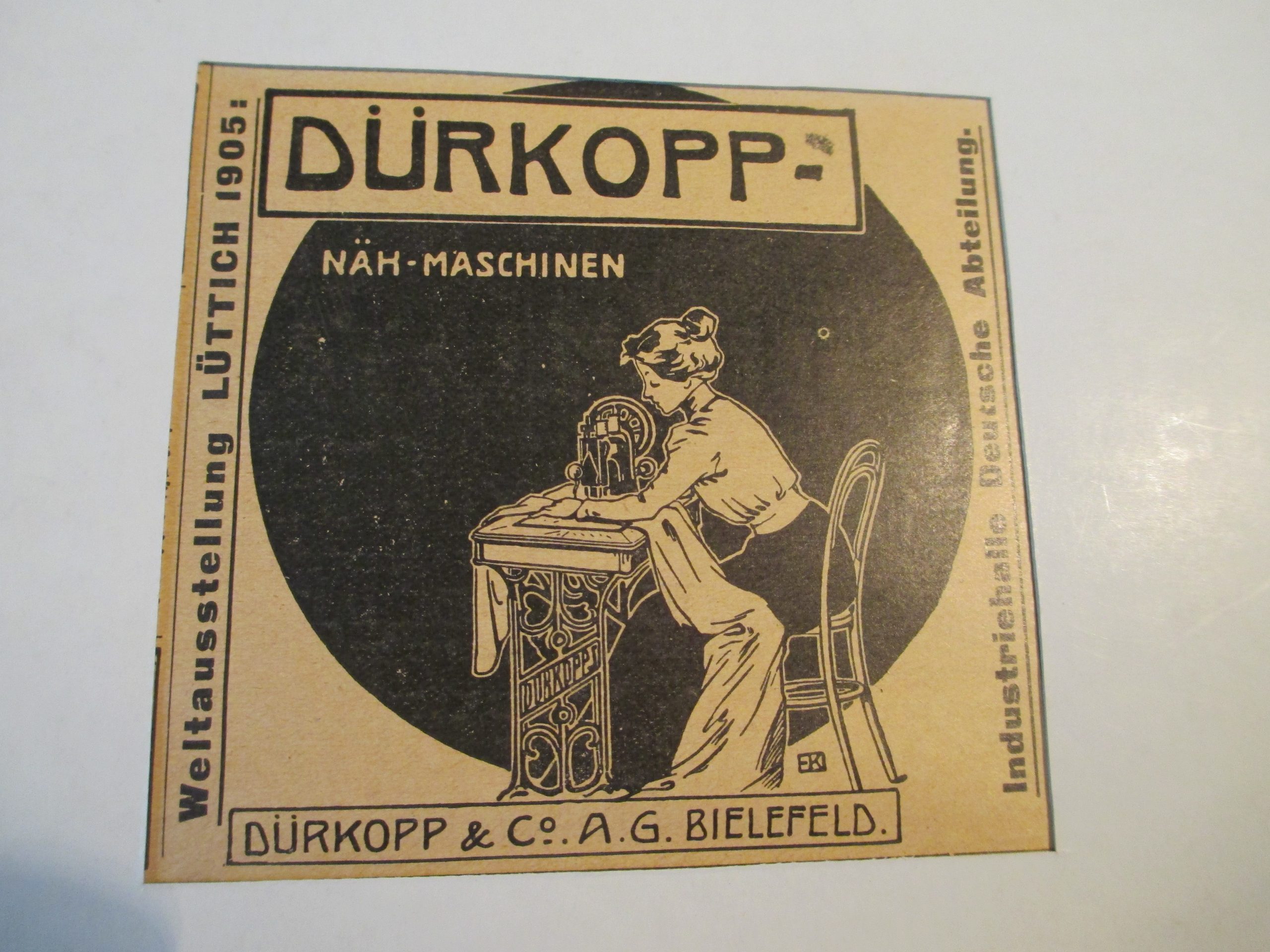 Lithographie Dürkopp Werbung um 1905 (3) Antiquitäten in Frankfurt