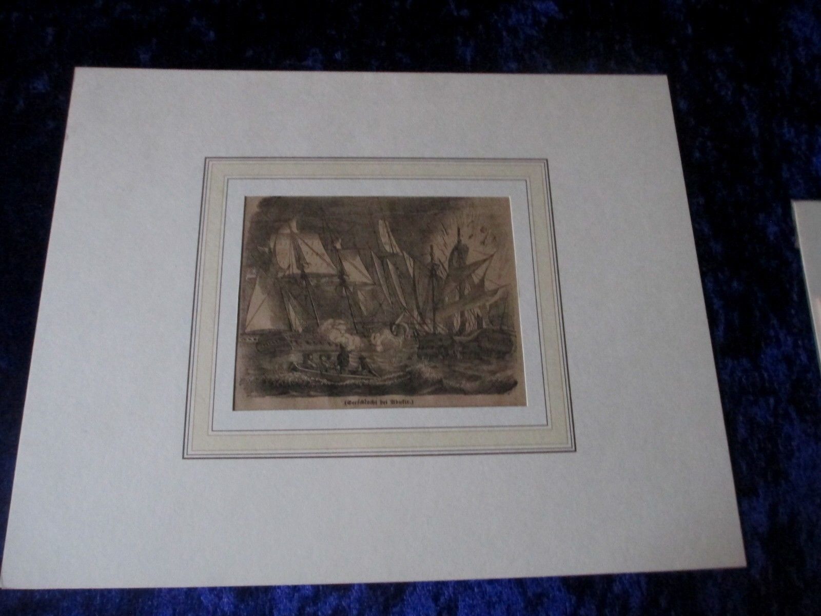 Lithographie Seeschlacht (2)