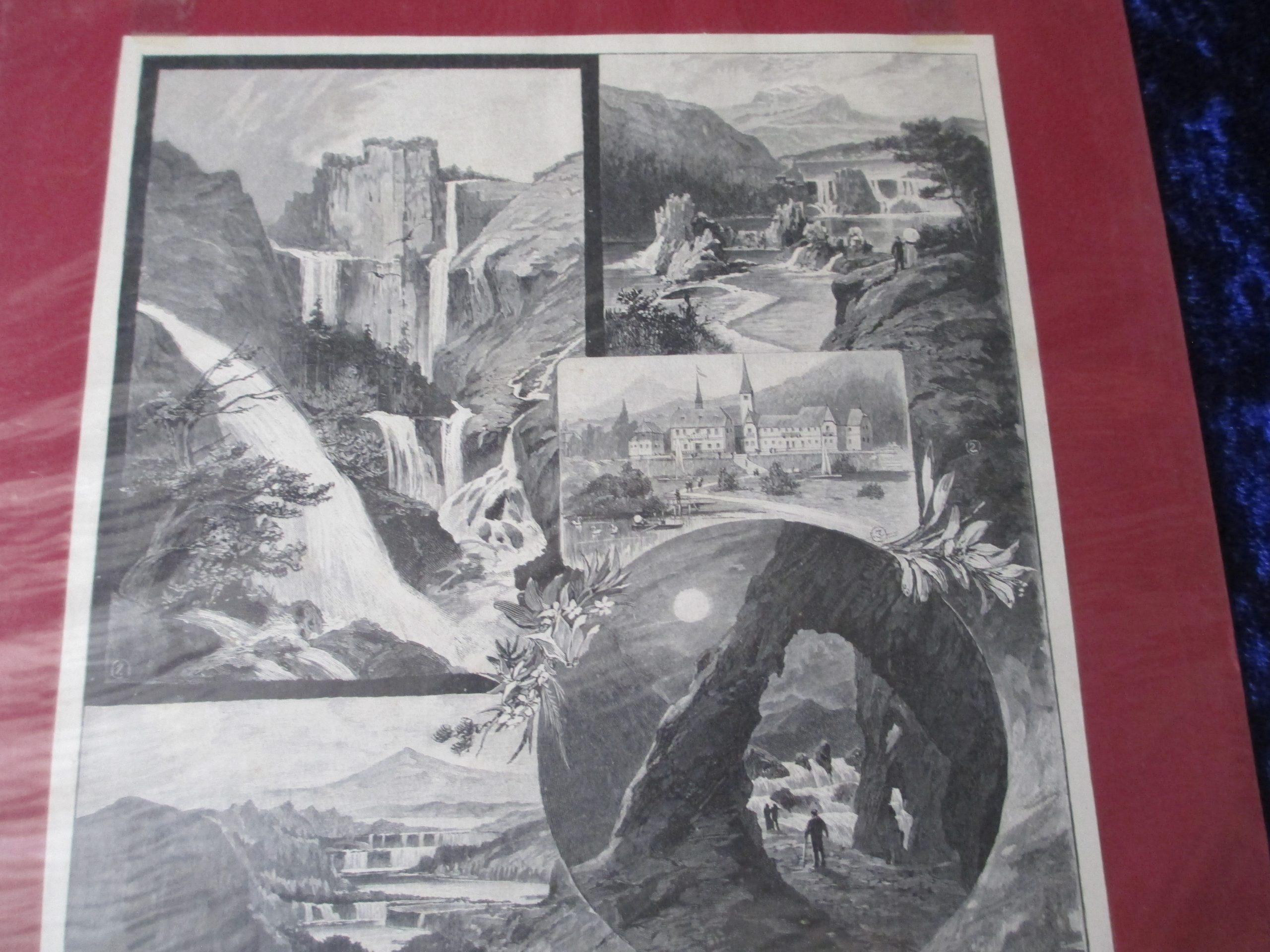 Lithographie die Plitvicer seen in Kroatien (4)
