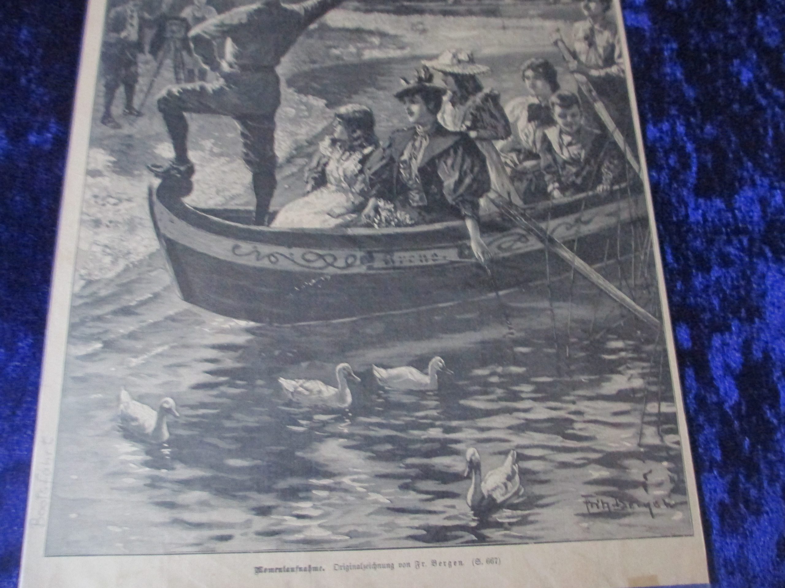 Momentaufnahme Originalzeichnung von F. Berge um 1885 (2)
