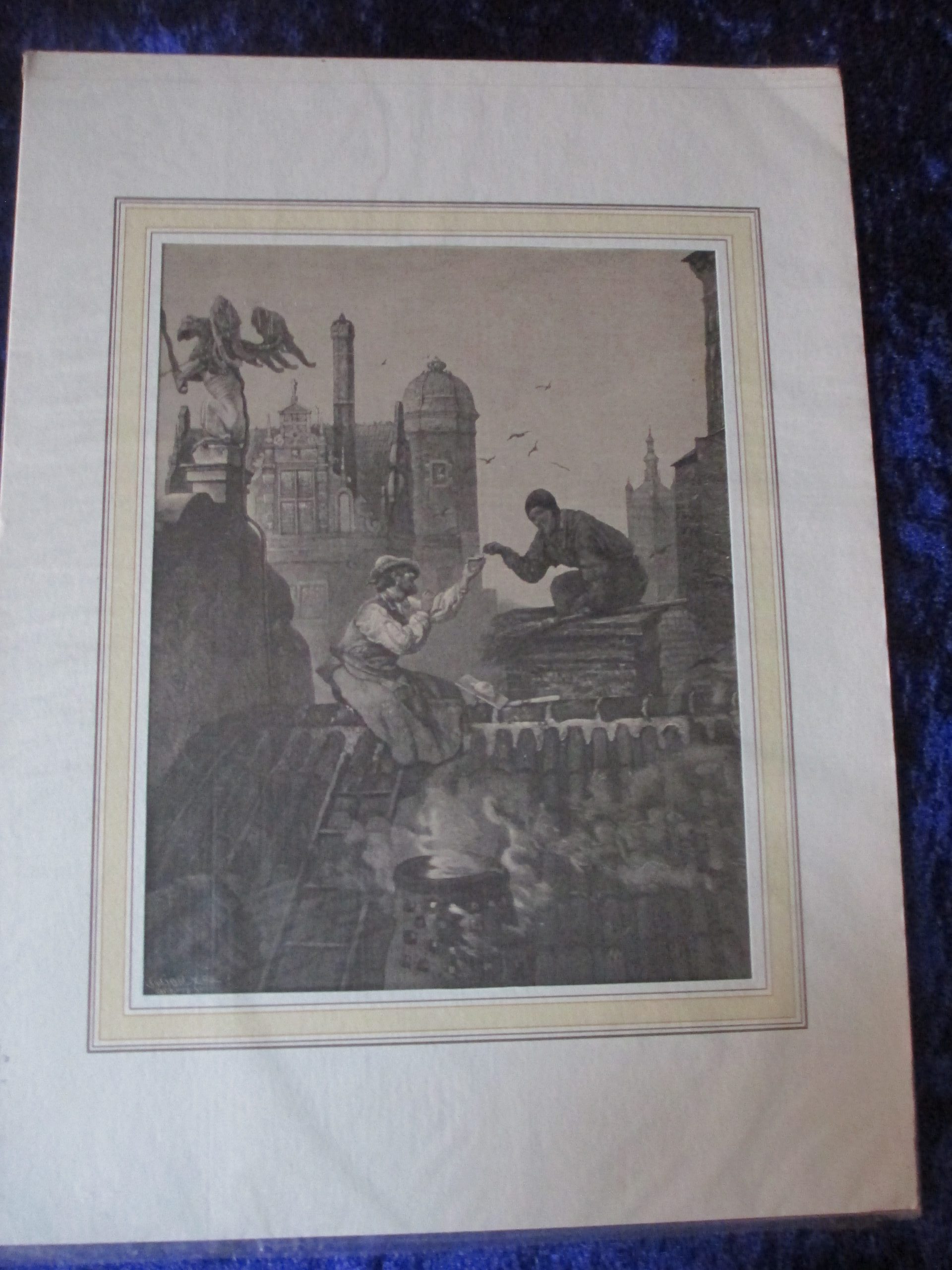 Schornsteinfeger Lithographie um 1894 Antiquitäten in Frankfurt