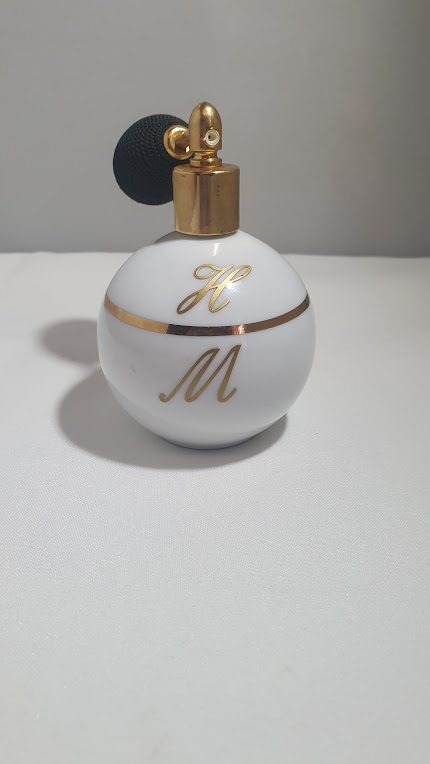 Antik Parfum Flakon Weis und Schwarz (6)