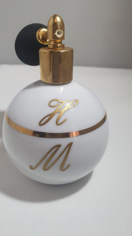 Antik Parfum Flakon Weis und Schwarz (8)