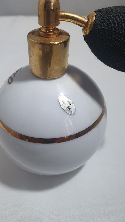 Antik Parfum Flakon Weis und Schwarz (9)